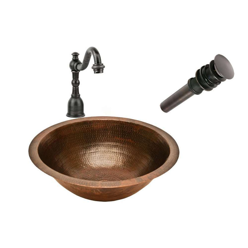 Fontana Vessel Sink and Black Touchless Motion Sensor Faucet Set