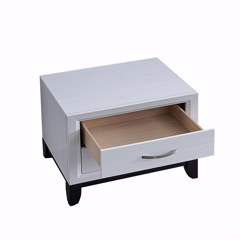 Table de chevet Basic, Blanc