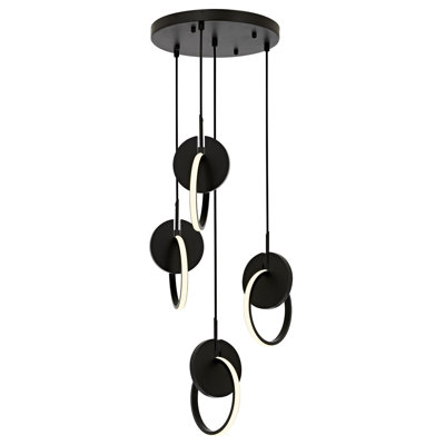 Demps 4 - Light Unique/Statement LED Chandelier