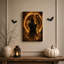 «Grim Reaper With Scythe in Fiery Ring», art mural sur toile-337487111
