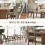 Ensemble de chaises de salle à manger rembourrées, pieds en bois massif, siège en tissu respirant, coussin épais pour le confort, chaises d'appoint de style Parsons modernes pour la salle à manger-850665874