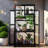 Height Wood Large Greenhouse Balcony Portable Cold Frame With Wheels, Adjustable Shelves And Openable Roof-111030889