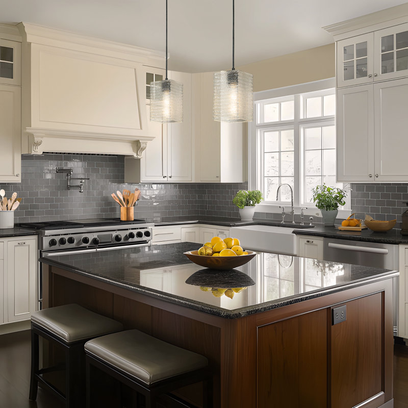  1-Light Square/ Rectangle Kitchen Island Pendant(1-Set)