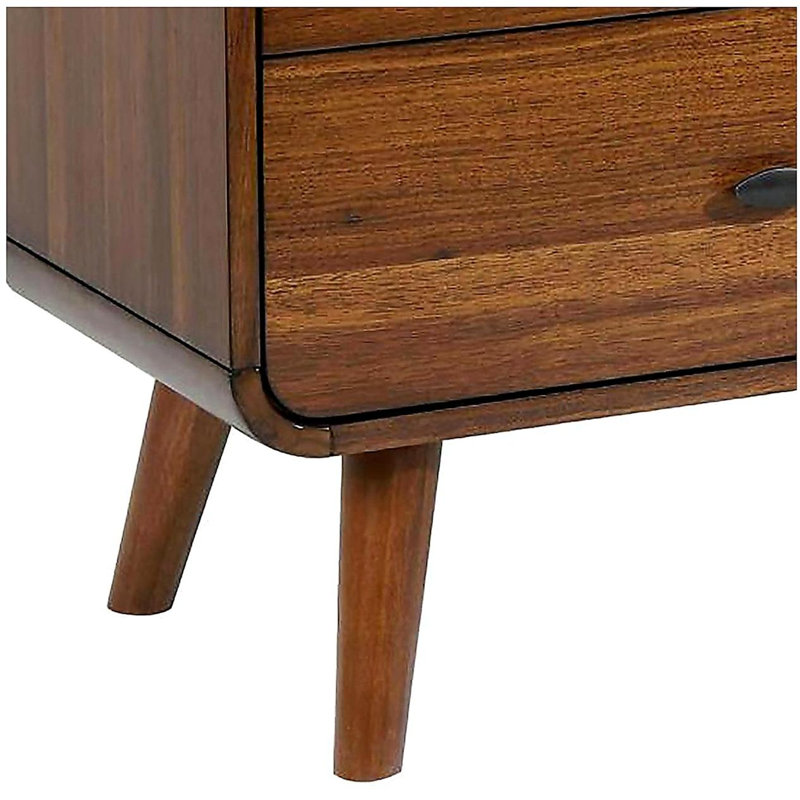 Dark Walnut 2-drawer Nightstand