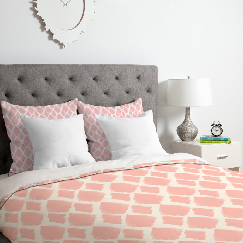 Ensemble de housse de couette Blush, Housse de couette pour très grand lit et 2 très