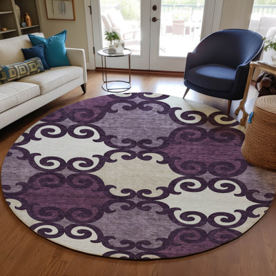 Malek Indoor/Outdoor Area Rug with Non-Slip Backing