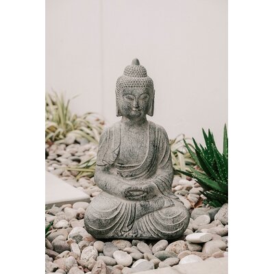 Indoor Outdoor Polyresin Meditating Sitting Buddha Zen Statue -  Dakota Fields, 42BEE33583154D3989A9E0EBD0B83377