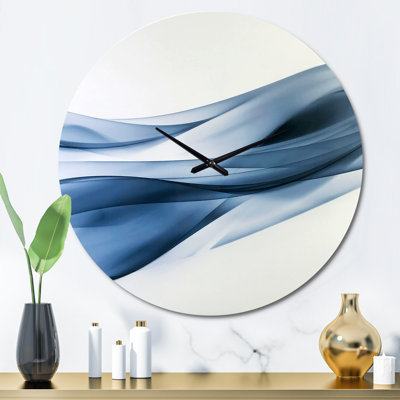 Glittering Light Blue Pattern - Modern wall clock