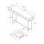 Table d'appoint 3 tiroirs Damari