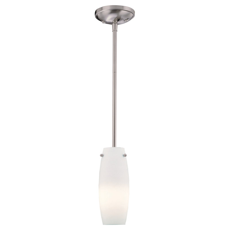 1 - Light Brushed Nickel Single Pendant