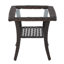 Ensemble de 5 chaises pivotantes en osier avec coussins, table basse et repose-pieds-1643289430