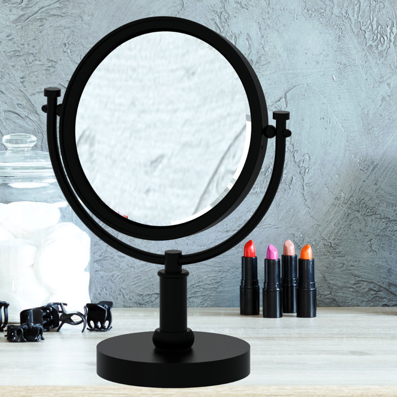 Mooresville Metal Mirror, Matte Black, 3x