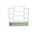 11" Tall 4 In 1 Modular Metal Outdoor Raised Garden Bed With Trellis