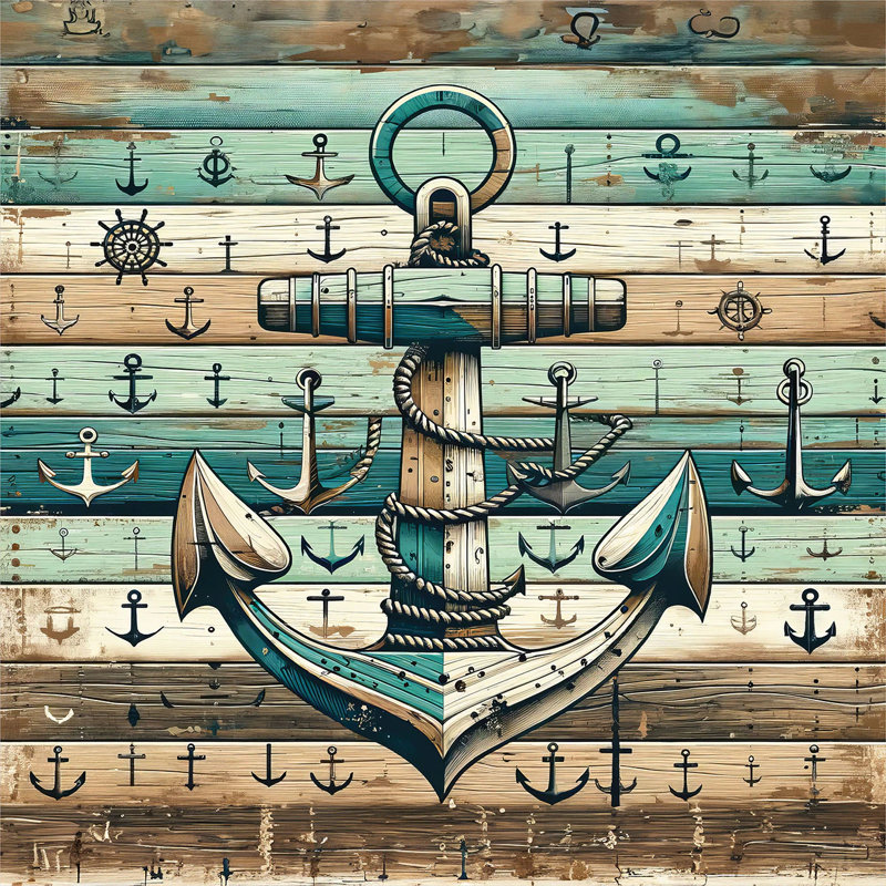 Nautical Duvet Cover, Twin Duvet Cover + 1 Standard Shams