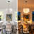 3-Light Dimmable Tiered Drum Chandelier