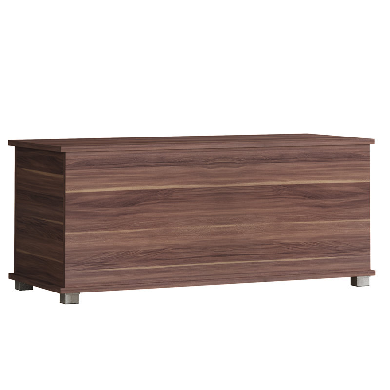 Beacsfield Upholstered Bench with Flip Top, Walnut
