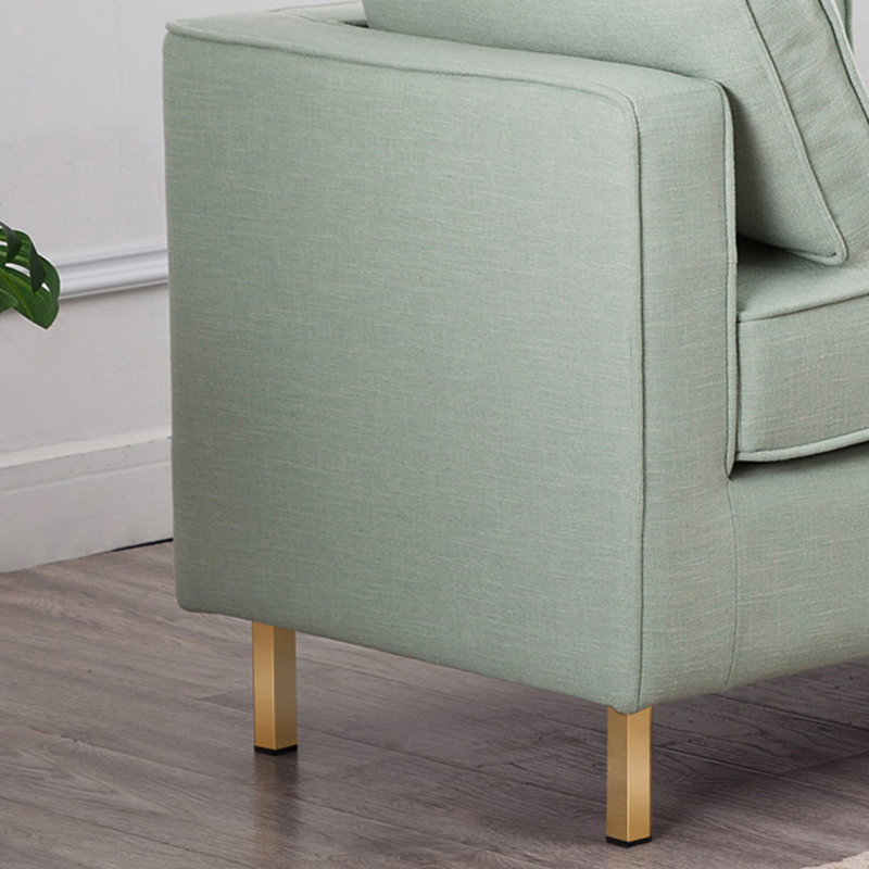 Banc de bout en lin Modern Minimalist, H 23,62 po x l 70,86 po x P 21,65 po