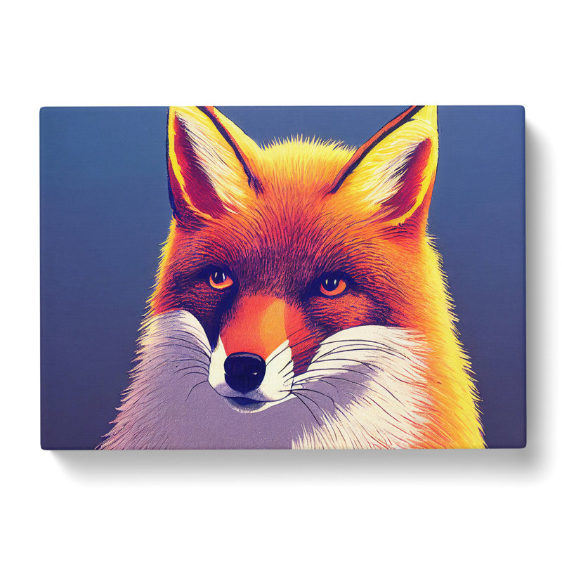 A Glowing Fox - Wrapped Canvas, 50cm H x 76cm W x 3cm D
