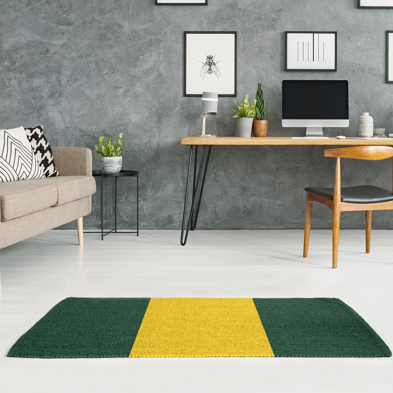 Tapis vert/jaune, Rectangle 4 pi x 6 pi