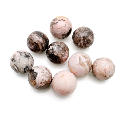 Natural Polished Gemstone Sphere, Decorative Accent, Smooth Ball Home Decor, 15-25mm