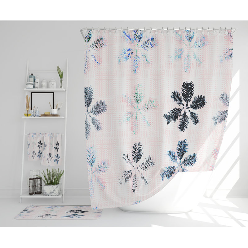 Neda Polyester Shower Curtain Set