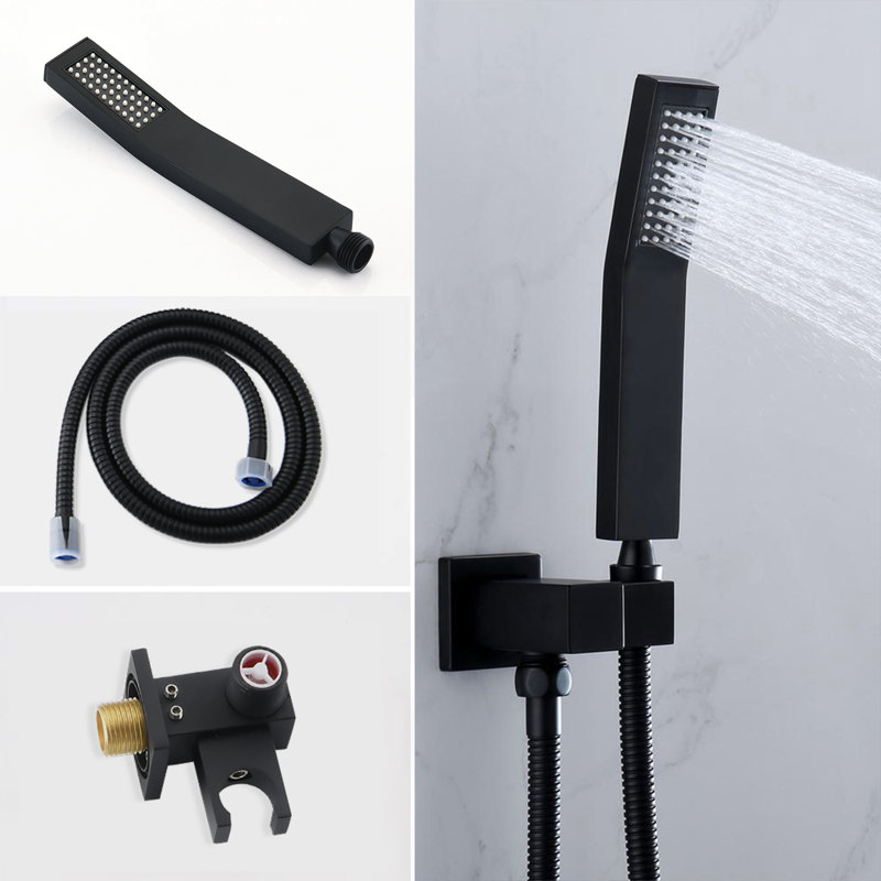 Diverter All-In-One Kit with Rough in-Valve, Matte Black