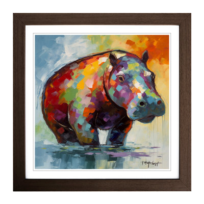 Hippo Abstract - Framed Print