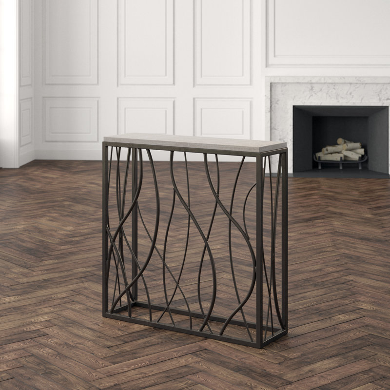 Occasional Stone Console Table, 40" H x 40" W x 12" D