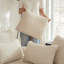 Canapé-lit semi-circulaire 2 en 1 avec coussin de nuque et coussins décoratifs-2025259758