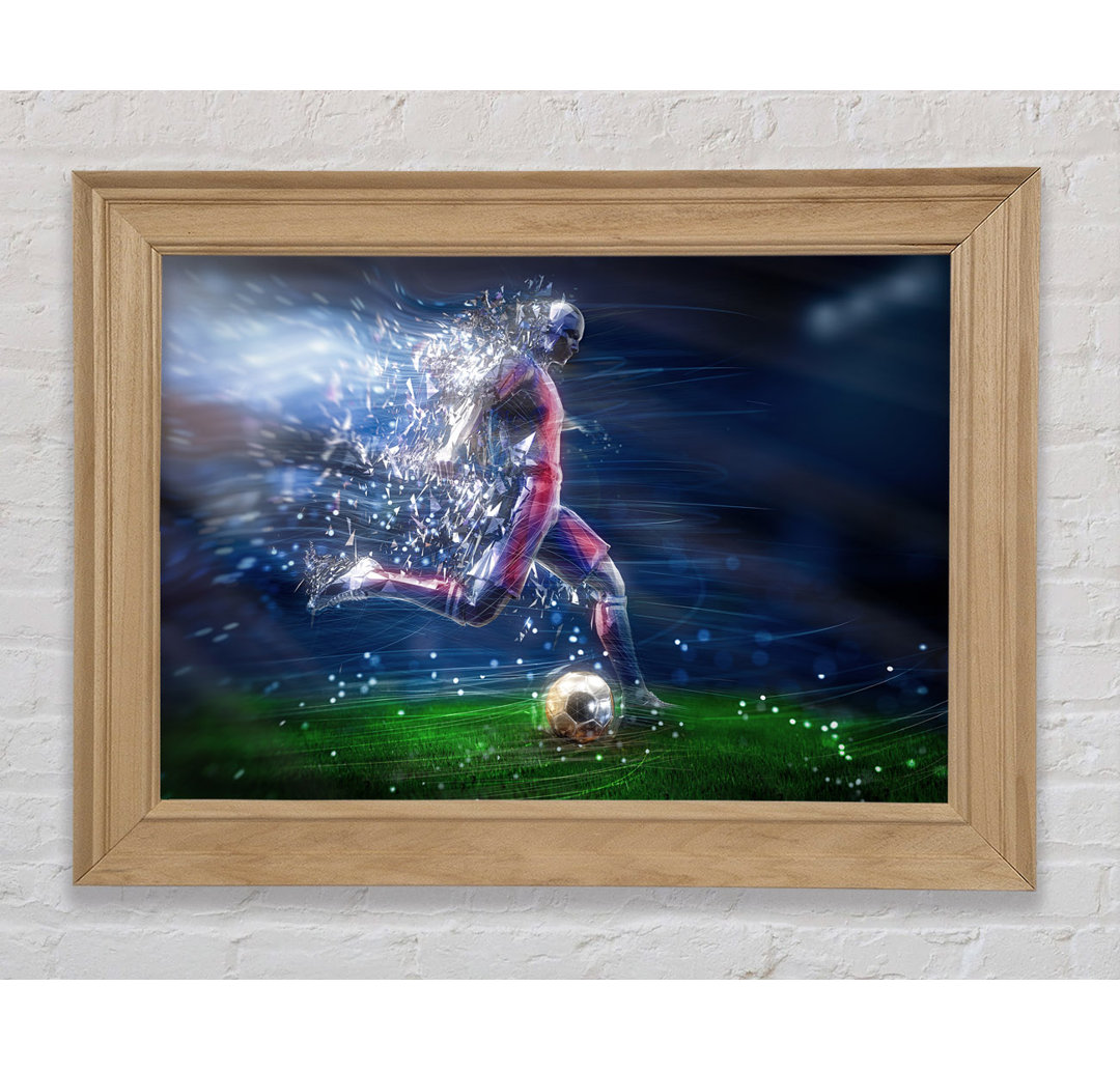 Fractured in Light Football - Einzelner Bilderrahmen Kunstdrucke