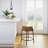 Upholstered Counter Stool with Metal Frame-1499803790-1499803791-1517665180