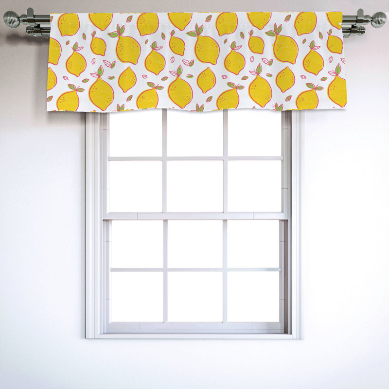 Sateen Ruffled Window Valance