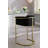 Set of 2 Andarta 27-Inch Velvet Upholstered Counter Stools with Gold Metal Frame and Shelter Arms-954045876