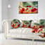 Coussin lombaire floral
