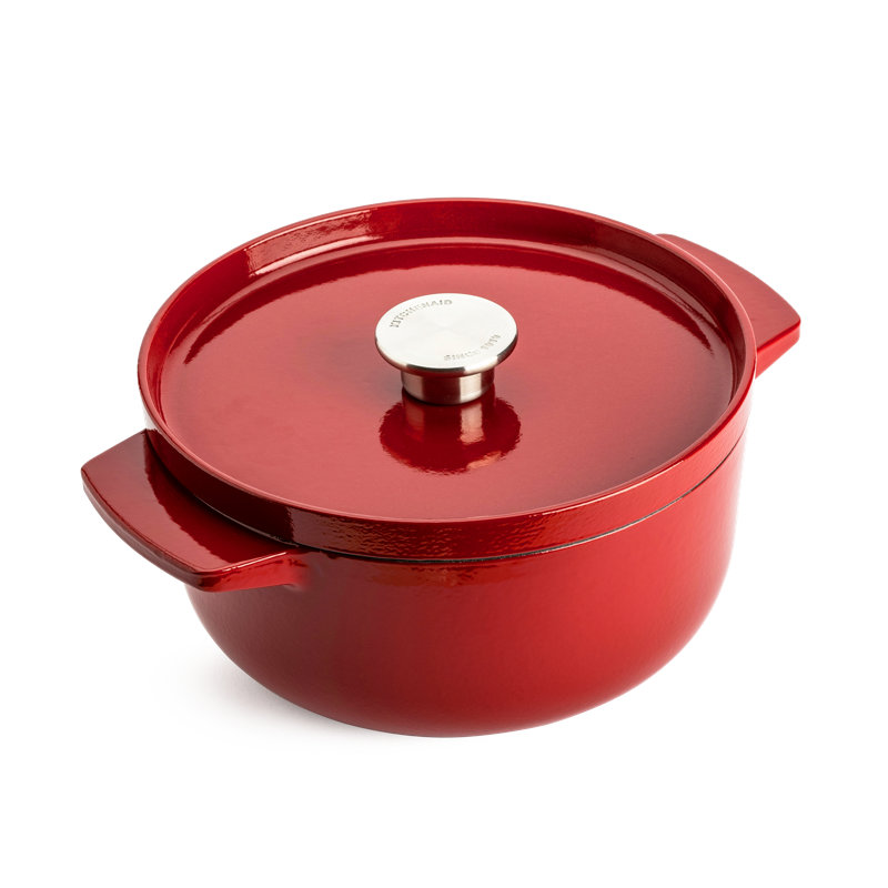 Kitchenaid Cast Iron Dutch Oven, 3.3 L, Emipre Red