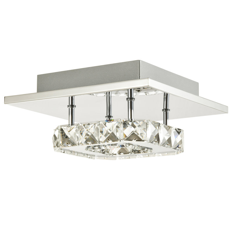 Aanaya LED Semi Flush Mount, Chrome