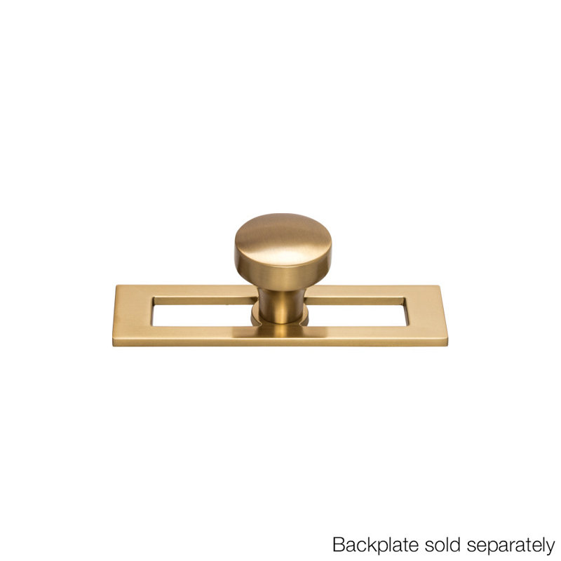 Kinney 1 1/8" Diameter Round Knob, Honey Bronze, 1 1/4" Knob Diameter