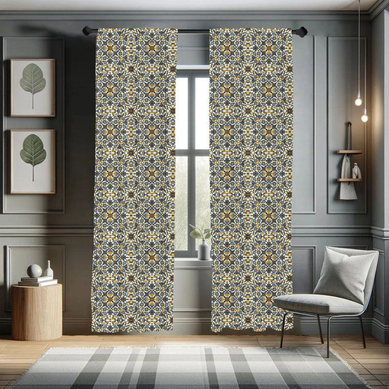 Semi-Sheer Rod Pocket Sliding Panel, 28" x 84"