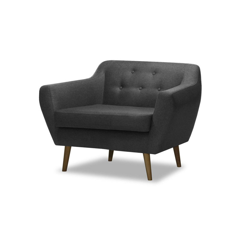 Upholstered Armchair, Grey