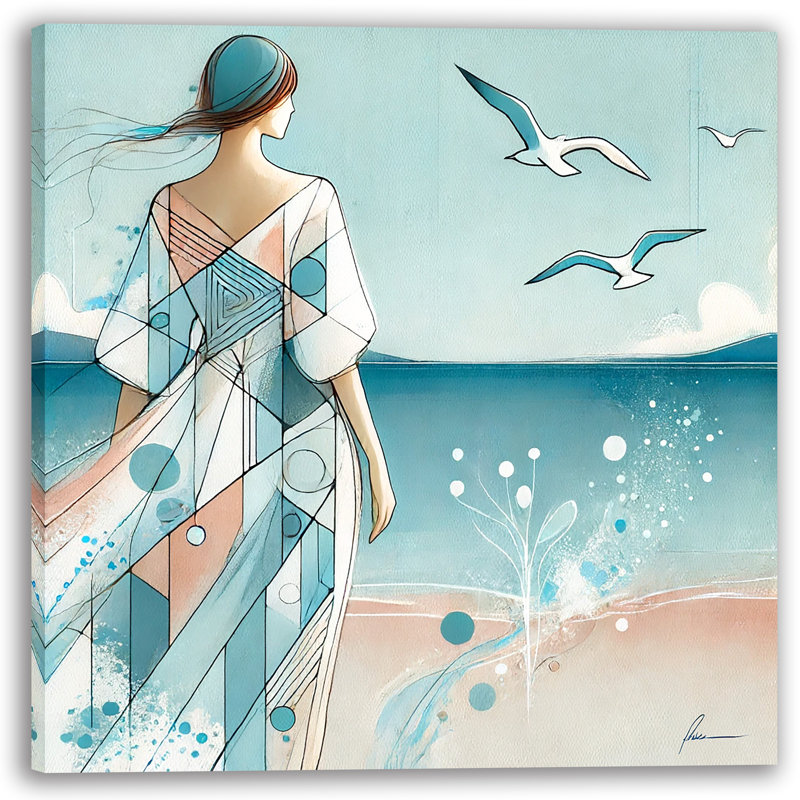 Art mural sur toile Tranquil Coastal Dream, H 20 po x l 20 po x P 1,5 po