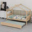 Lit en bois avec lit gigogne-674937835