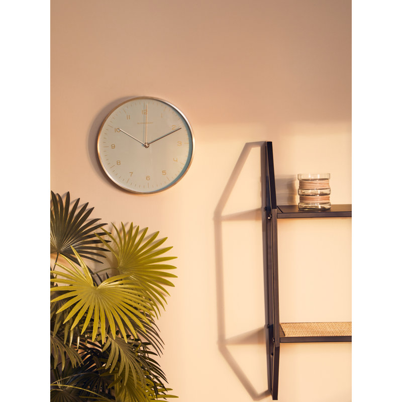 Culler Metal Wall Clock, Gold/Mint