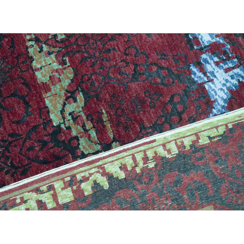 Neo Villa Abstract Area Rug in Red