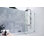 Solaris 34 in. x 58.25 in. Frameless Clear Fixed Radius Single Fixed Bath Panel