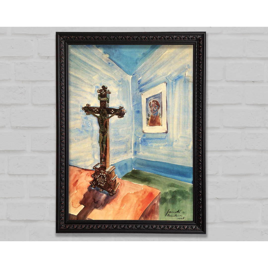 Walter Gramatte Crucifix In The Room - Einzelne Bilderrahmen Kunstdrucke