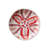 Hand-Painted Stoneware Low Bowl with Botanical Design