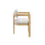 Chaise avec accoudoirs de salle à manger rembourrée Modern-128834269-128834270-128834271