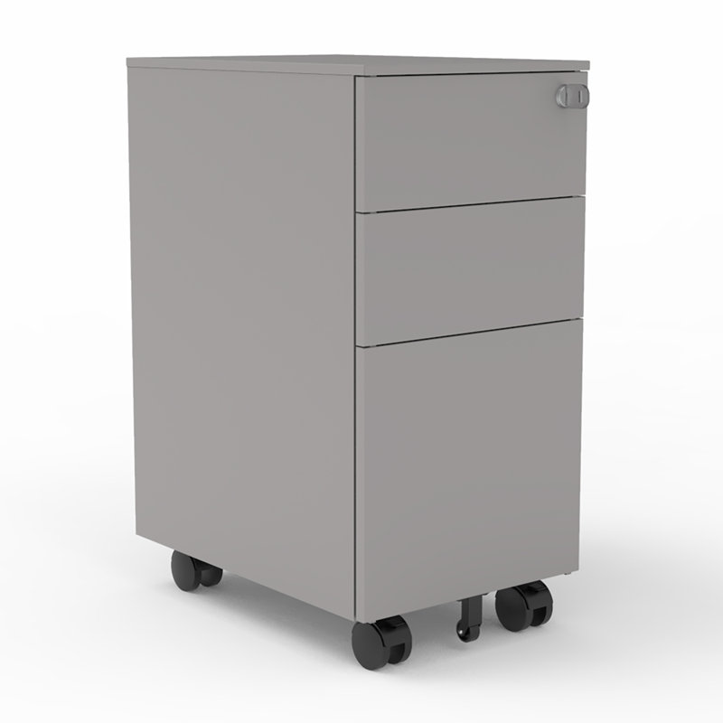 Classeur vertical mobile 3 tiroirs Camelford, Argent