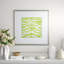 Vibrant Zebra Green Print by Zarris