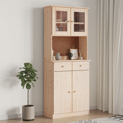Alanas 77cm Solid Wood Sideboard